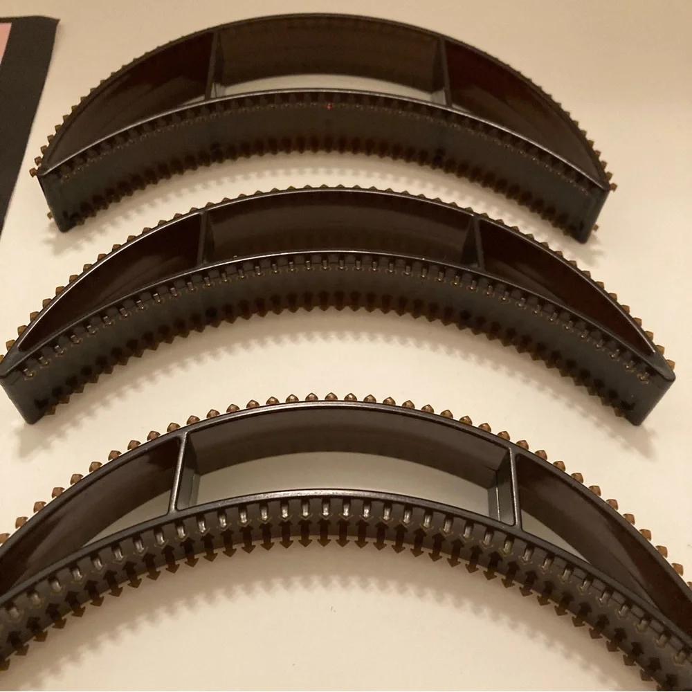 5pc BUMPITS Big Happie Hair Volumizing Plastic Inserts Y2K Dark Chocolate Brown